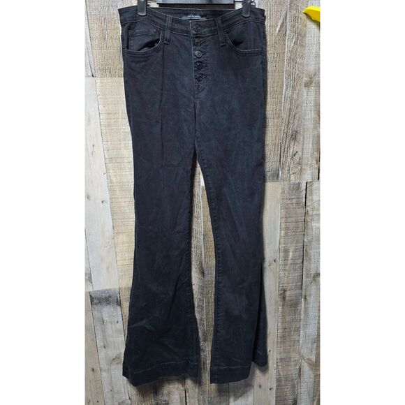 Flying Monkey Black Mid Rise Flare Button Fly Jeans - Picture 1 of 5